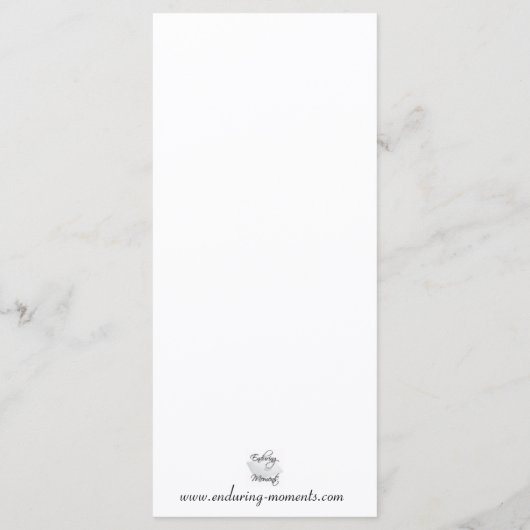 Ganesh Wedding Zeremony Program Programm (Rückseite)