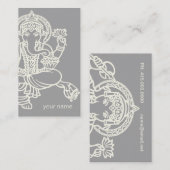 Ganesh Yoga Studio Visitenkarte (Vorne/Hinten)