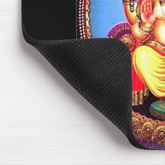 Ganesha (गणेश) indischer Elefant Mousepad (Ecke)