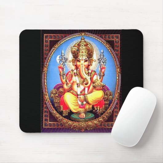 Ganesha (गणेश) indischer Elefant Mousepad (Mit Mouse)