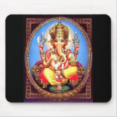 Ganesha (गणेश) indischer Elefant Mousepad (Vorne)