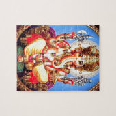 Ganesha (ग णे श) indischer Elefant Puzzle (Horizontal)