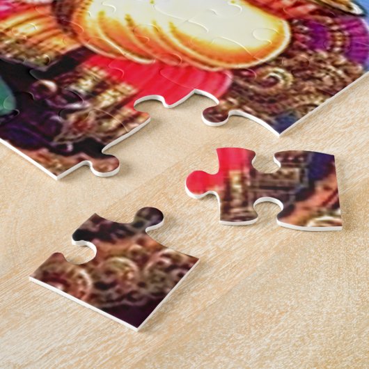 Ganesha (ग णे श) indischer Elefant Puzzle (Seite)