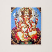 Ganesha (ग णे श) indischer Elefant Puzzle (Vertikal)