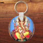 Ganesha (ग णे श) Indischer Elefant Schlüsselanhänger (Vorderseite)