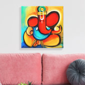 Ganesha abstrakt leinwanddruck (Insitu (Wohnzimmer))