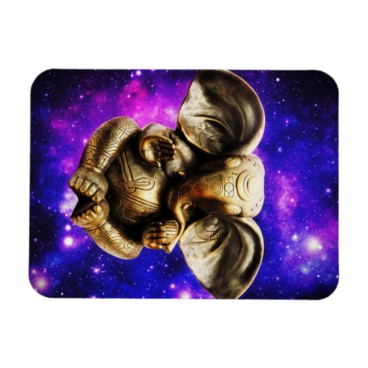 Ganesha auf einem Himmelshintermagnet Magnet (Horizontal)