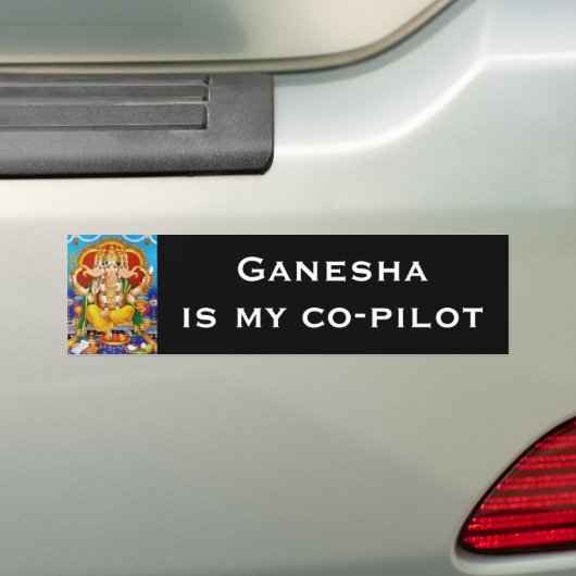 Ganesha Autoaufkleber - Version 4 (Auf Auto)