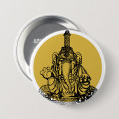Ganesha Button (Vorne & Hinten)