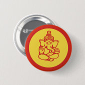 Ganesha Button (Vorne & Hinten)