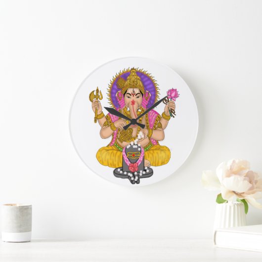 Ganesha Clock Große Wanduhr (Zuhause)