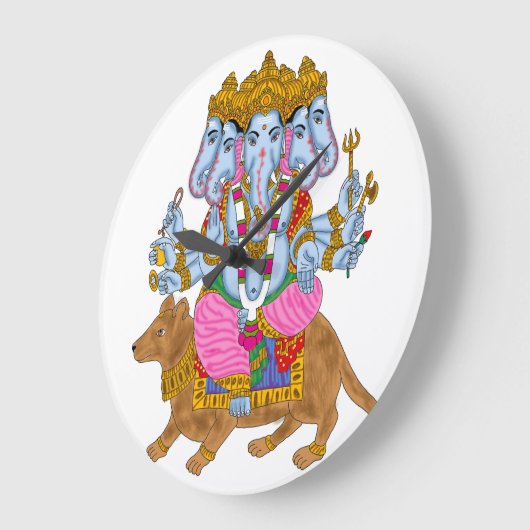 Ganesha Clock & Wall Art for Home Use Große Wanduhr (Winkel)