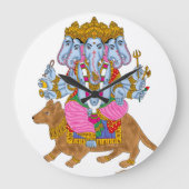 Ganesha Clock & Wall Art for Home Use Große Wanduhr (Vorderseite)