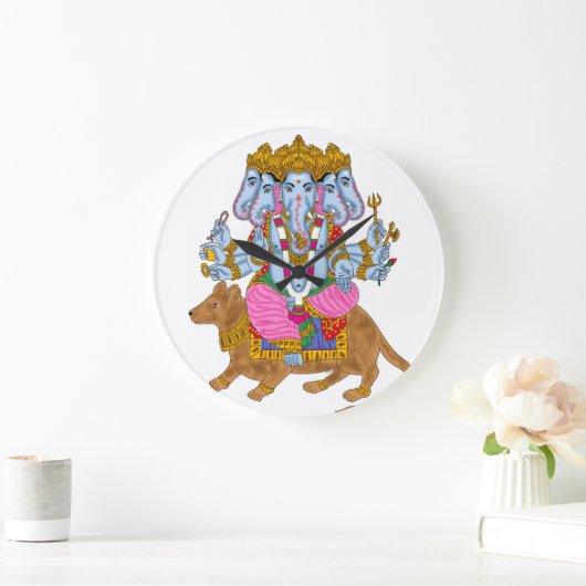 Ganesha Clock & Wall Art for Home Use Große Wanduhr (Zuhause)