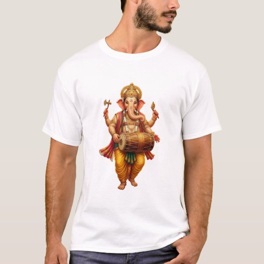 Ganesha dancing while playing the madal T-Shirt (Vorderseite)