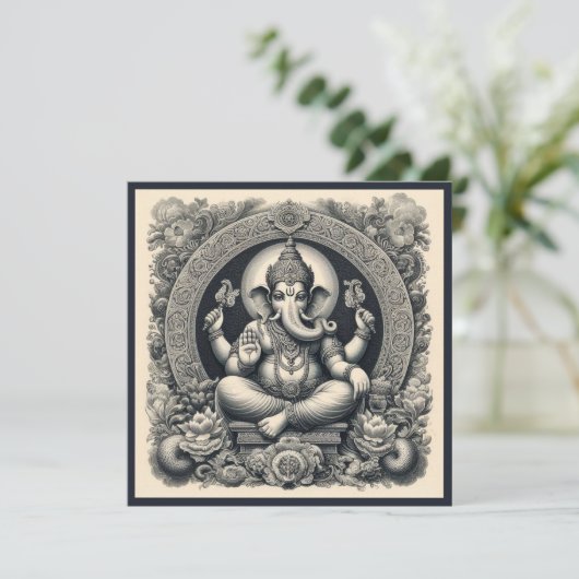 Ganesha Deity Karte (Stehend Vorderseite)