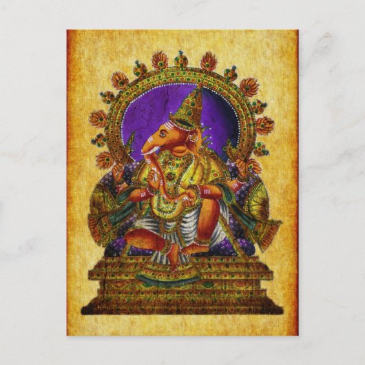 Ganesha Deva antique Postkarte (Vorderseite)