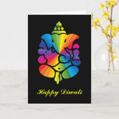 Ganesha - Diwali Karte (Gelbe Blume)
