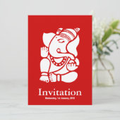 Ganesha Einladung (Stehend Vorderseite)