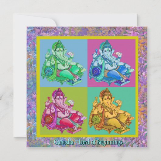 Ganesha Einladung (Vorderseite)