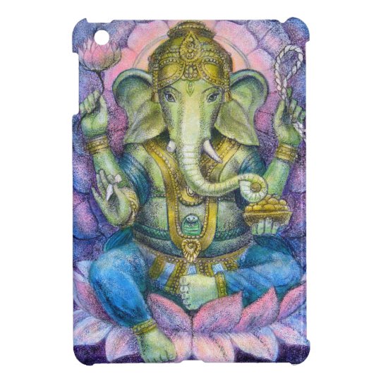 Ganesha Elefant Buddha Kunst Ipad Minifall Ipad Mini Hulle Zazzle De