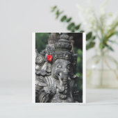 Ganesha Elefant Hindu Postkarte (Stehend Vorderseite)