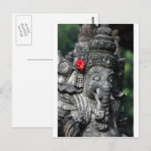 Ganesha Elefant Hindu Postkarte (Vorne/Hinten)