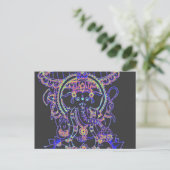 Ganesha Elephant Goddess Postkarte (Stehend Vorderseite)