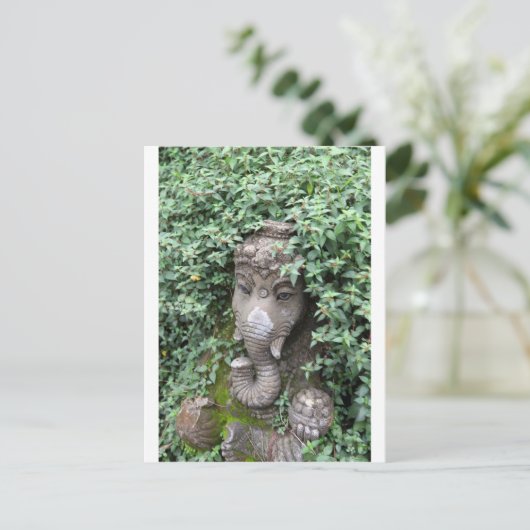 Ganesha elephant Hindu God of success Postkarte (Stehend Vorderseite)