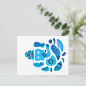 Ganesha Elepnat God Mandala Postcard Postkarte (Stehend Vorderseite)