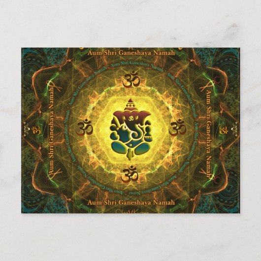 Ganesha - Erfolg, Sieg, Wohlstand, Wissen Postkarte (Vorderseite)