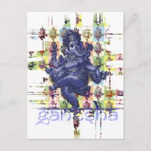 GANESHA   Erstellen Sie Ihren eigenen Hintergrund Postkarte