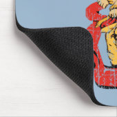 Ganesha fährt auf einem Roller Mousepad (Ecke)