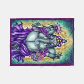 "Ganesha" Fleece-Decke Fleecedecke (Vorderseite (Horizontal))