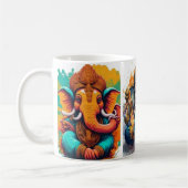 Ganesha, Ganesch, Ganapati-Abbau von Hindernissen  Kaffeetasse (Links)