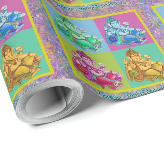 Ganesha Geschenkpapier (Rolleneckpunkt)