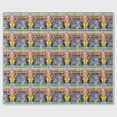 Ganesha God Statue Wrapping Paper Geschenkpapier (Flach)