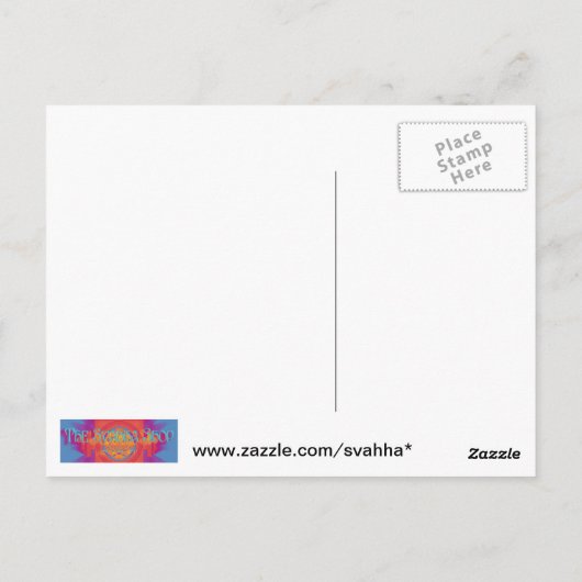 Ganesha Grußkarten, Aufkleber, Postkarten (Rückseite)