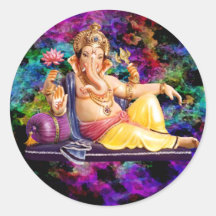 Ganesha Grußkarten, Aufkleber, Postkarten