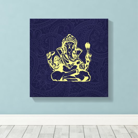 Ganesha Hindu Deity Leinwand Wine tasting in der F (Insitu (Holzboden))
