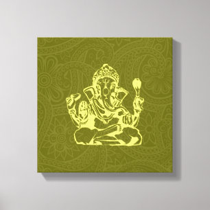 Ganesha Hindu Deity Leinwand Wine tasting in der F