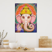 Ganesha Hindu Elephant Poster (Küche)