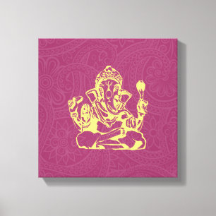 Ganesha Hindu-Gottheit Leinwand Wandkunst