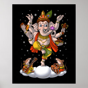 Ganesha Hinduismus Elephant God Poster