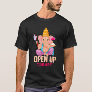 Ganesha Hinduismus Yoga Meditation Indien Elefant T-Shirt