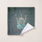 Ganesha india Elefant. Badhandtuch Set (Waschlappen)