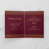 Ganesha Indian Royal golden weded invit Card Karte (Innenseite)