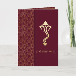 Ganesha Indian Royal Hochzeit Invit Card Karte