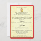 Ganesha Indian Wedding Einladung (Rückseite)