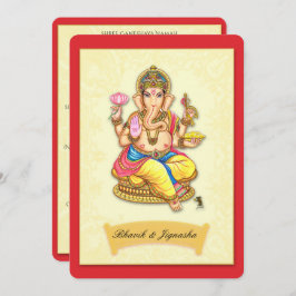 Ganesha Indian Wedding Einladung